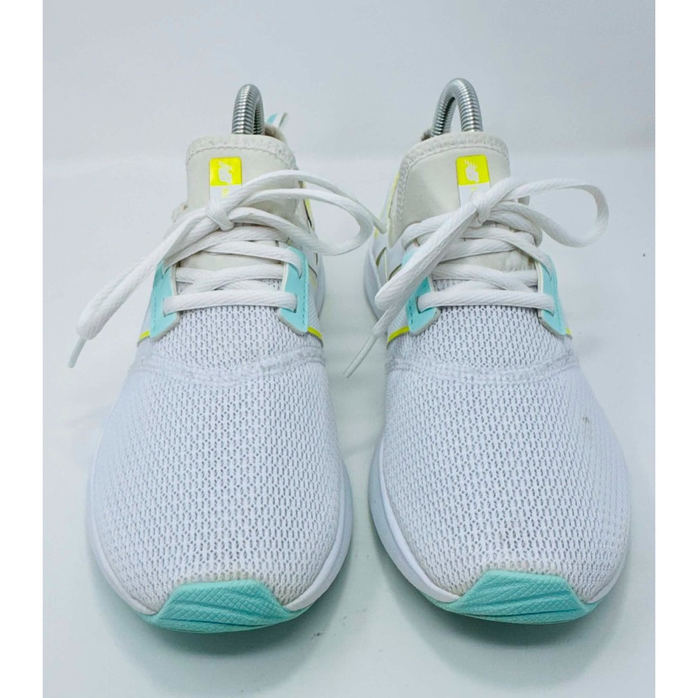 New Balance NB Nergize Sport Snearkers WNRGSM1 Womens Size 7.5 White Aqua Neon - Picture 10 of 11